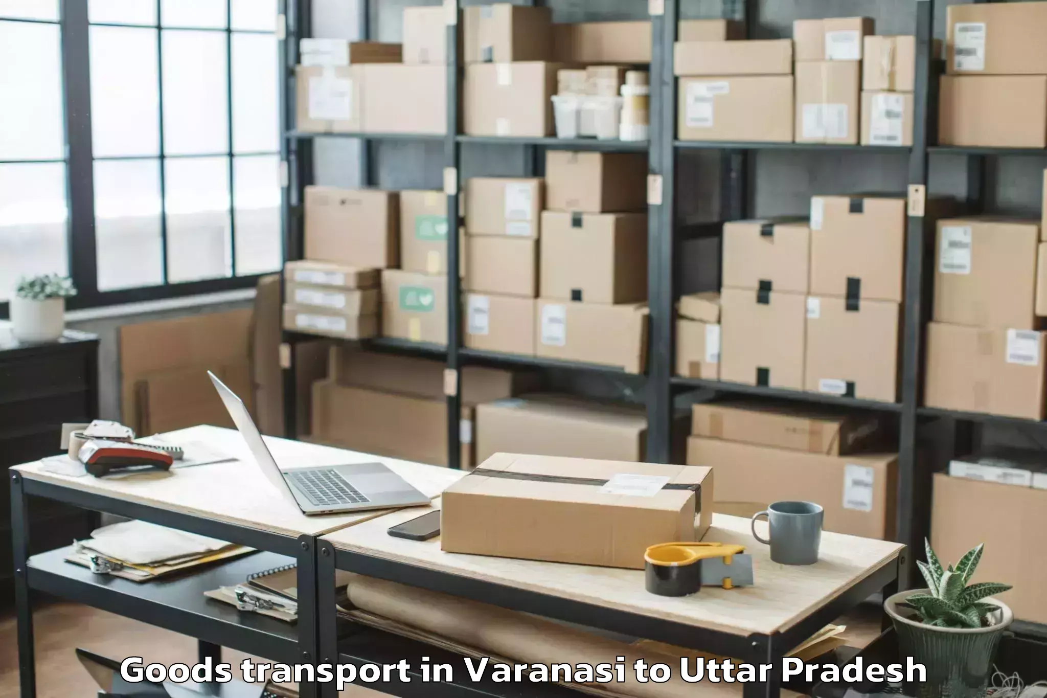 Book Varanasi to Jasrana Goods Transport Online